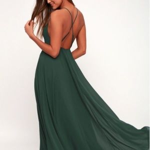 Green Boho/Formal Maxi Dress